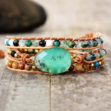 Law of Attraction Jade Wrap Bracelet